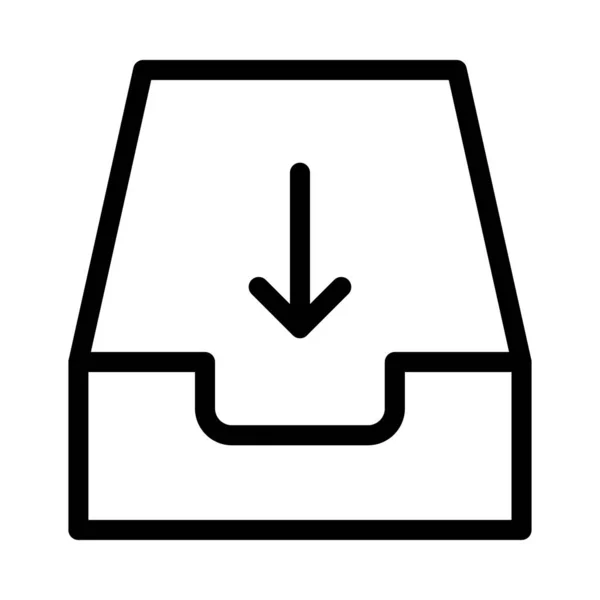 Büro Web Farb Symbol — Stockvektor