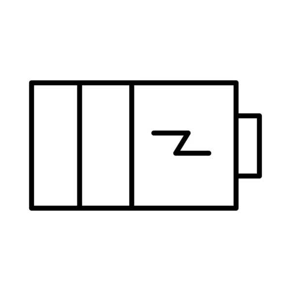 Ladeakku Flaches Symbol Isoliert Auf Weißem Hintergrund Vektor Illustration — Stockvektor