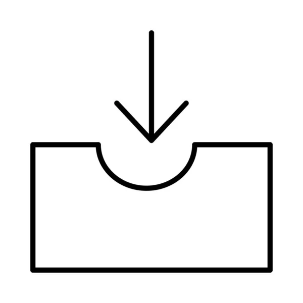 Büro Web Farb Symbol — Stockvektor