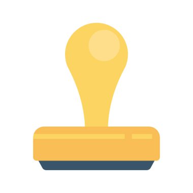 Beyaz arka plan, vektör, illüstrasyon izole damga düz simgesi 