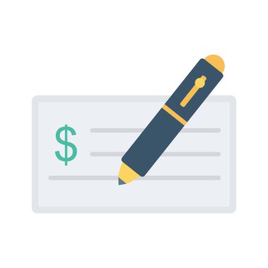 Beyaz arka plan, vektör, illüstrasyon izole kalem düz simgesi ile kontrol