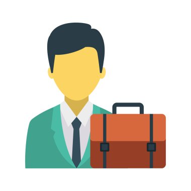 Beyaz arka plan, vektör, illüstrasyon izole düz simge işe işe Portföy