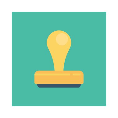 Beyaz arka plan, vektör, illüstrasyon izole damga düz simgesi 