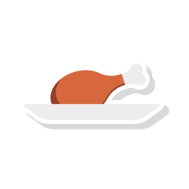 Renk gıda düz vektör simgesi