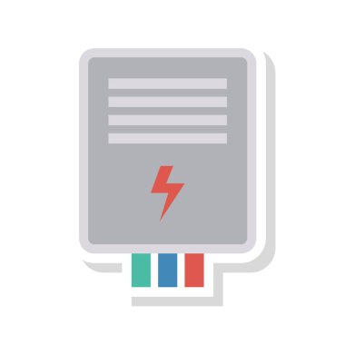 güç devresi enerji vektör çizim 