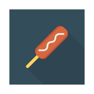 Renk gıda düz vektör simgesi