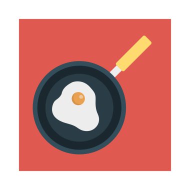 Renk gıda düz vektör simgesi