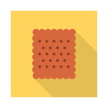 Renk gıda düz vektör simgesi