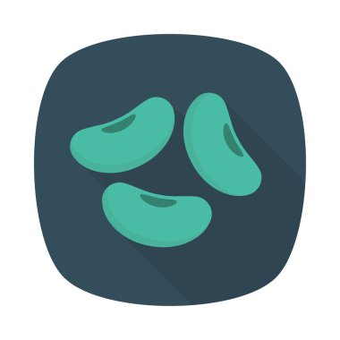 Renk gıda düz vektör simgesi