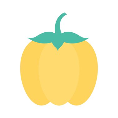 Renk gıda düz vektör simgesi