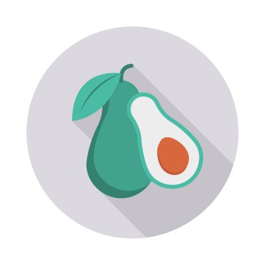 Renk gıda düz vektör simgesi