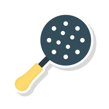 Renk gıda düz vektör simgesi