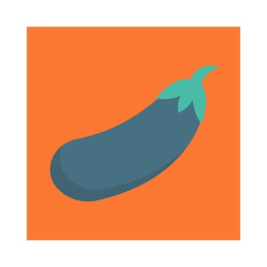 Renk gıda düz vektör simgesi