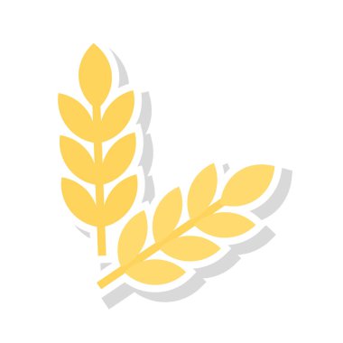 Renk gıda düz vektör simgesi