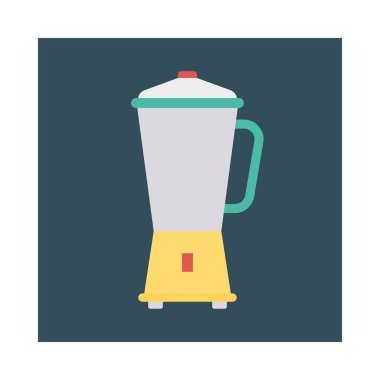 Renk gıda düz vektör simgesi