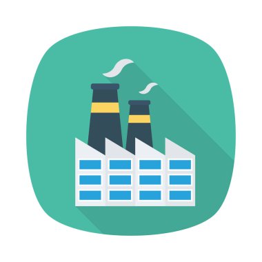 sanayi tesisi fabrika vektör çizim 