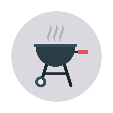 Izgara Barbekü sıcak vektör çizim 