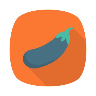 Renk gıda düz vektör simgesi