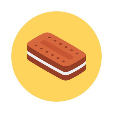Bisküvi Kurabiye yemek vektör çizim 