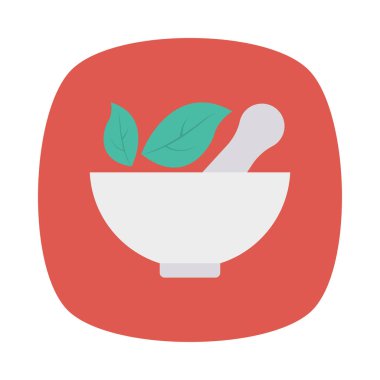 Renk gıda düz vektör simgesi