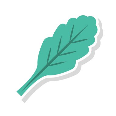 Renk gıda düz vektör simgesi