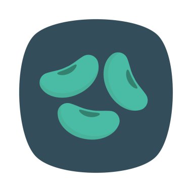 Renk gıda düz vektör simgesi