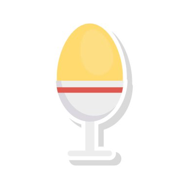 Renk gıda düz vektör simgesi