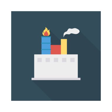 Enerji düz vektör simgesi