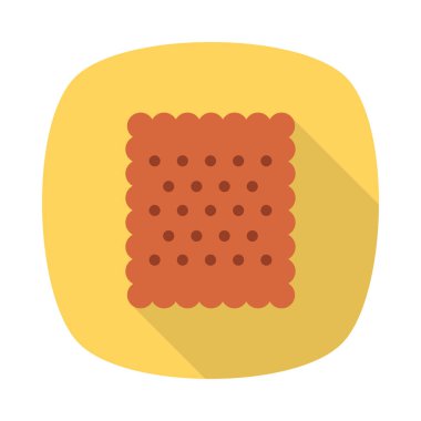 Renk gıda düz vektör simgesi