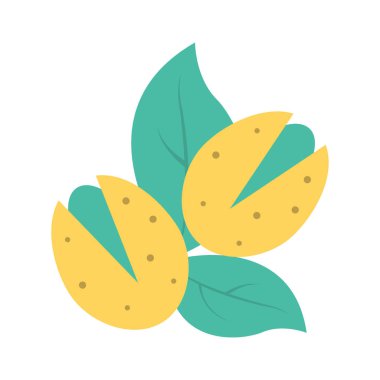 Renk gıda düz vektör simgesi