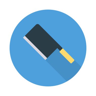 Renk gıda düz vektör simgesi