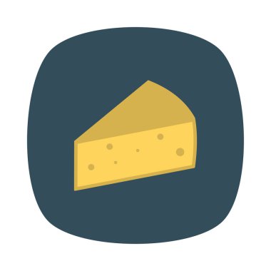 tatlı kek düz simgesi, vektör, illüstrasyon