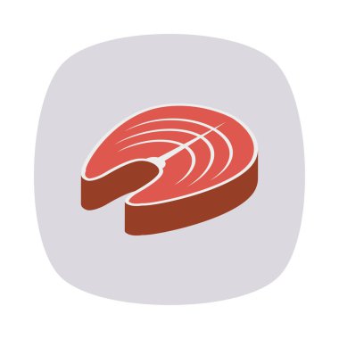 Renk gıda düz vektör simgesi