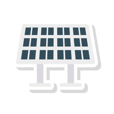 güneş paneli enerji vektör çizim 