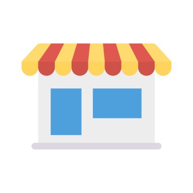 Renk gıda düz vektör simgesi