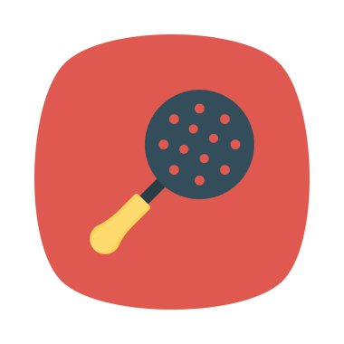 Renk gıda düz vektör simgesi