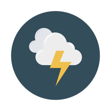 Enerji düz vektör simgesi