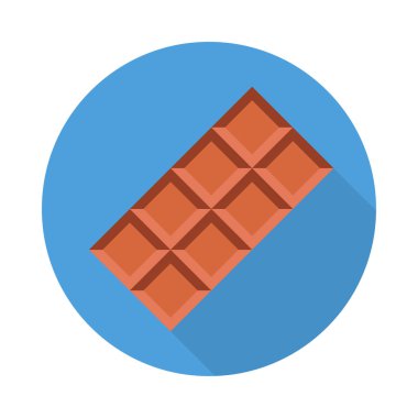 Renk gıda düz vektör simgesi