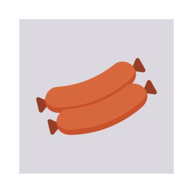 Renk gıda düz vektör simgesi