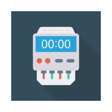 Enerji düz vektör simgesi