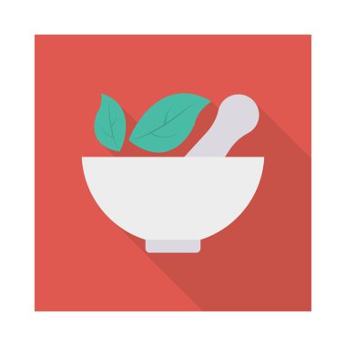 Renk gıda düz vektör simgesi