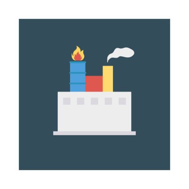 Enerji düz vektör simgesi