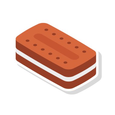 Renk gıda düz vektör simgesi