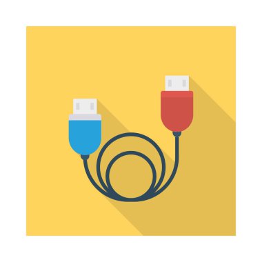 Enerji düz vektör simgesi