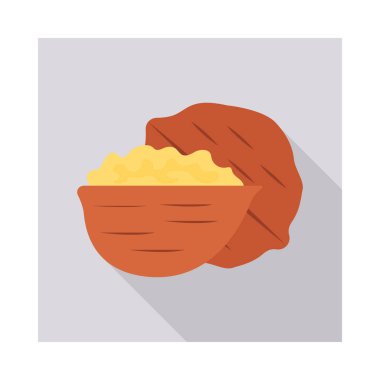 Renk gıda düz vektör simgesi