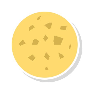 Renk gıda düz vektör simgesi