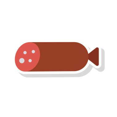 Renk gıda düz vektör simgesi