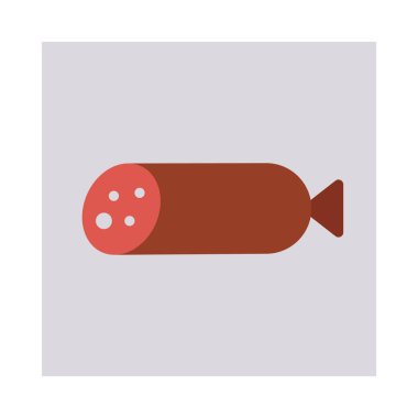 Renk gıda düz vektör simgesi