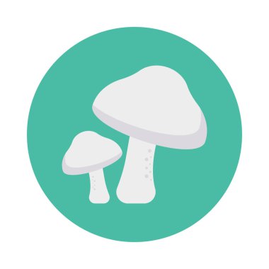 mantar yemek yemek vektör çizim 