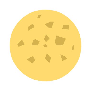 Renk gıda düz vektör simgesi